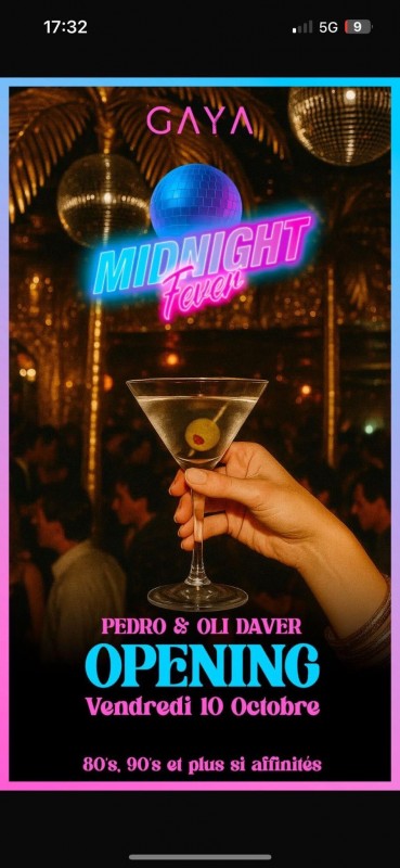 Soirée Année 80 et 90 au GAYA La Valentine 